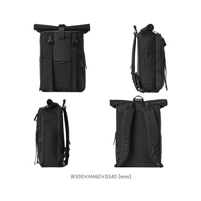マスターピース スクアード リュック バックパック ロールトップ 19L B4 上部拡張 撥水 防水 日本製 master－piece 224100 （イエロー）｜詳細画像