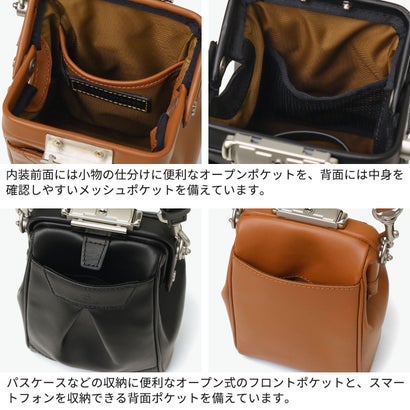 正規取扱店 ショルダーバッグ 斜めがけ レザー 革 本革 ダレスバッグ 小さめ おしゃれ コンパクト ブランド 日本製 tact マイクロショルダーバッグ 04027-l （CAMEL）｜詳細画像