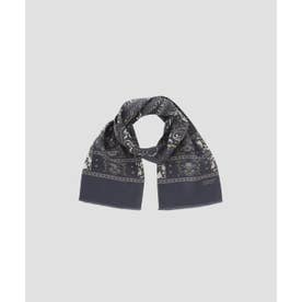 MARGARET HOWELL カーキリネンスカーフイギリス製 マーガレット・ハウエル MARGARET HOWELL PAISLEY SCARF SILK （KHAKI