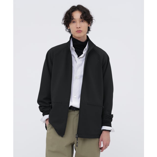 B／T BRUSHED BACK STRETCH POPLI （BLACK）