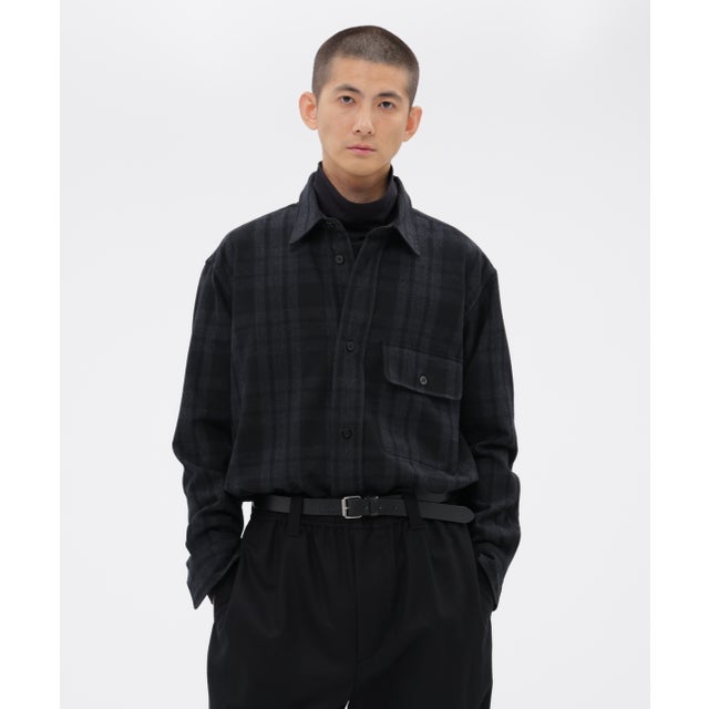 LARGE CHECK FLANNEL （BLACK）