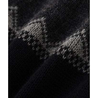 FAIRISLE NATURAL WOOL （CHARCOAL3）｜詳細画像
