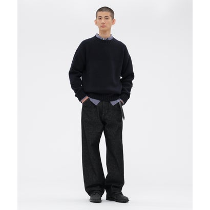 SOFT WOOL KNITWEAR （DARK NAVY1）｜詳細画像