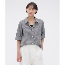 美品✨MARGARET HOWELL リネンギンガムチェックシャツ リネン100 マーガレット・ハウエル MARGARET HOWELL COTTON LINEN GINGHAM