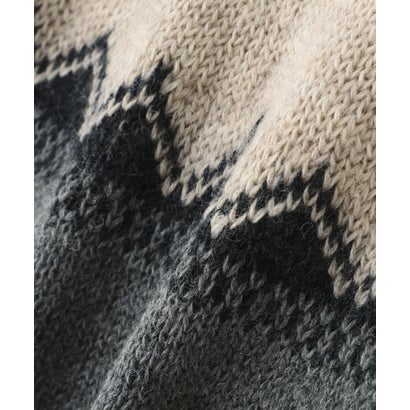 FAIRISLE NATURAL WOOL （CHARCOAL3）｜詳細画像