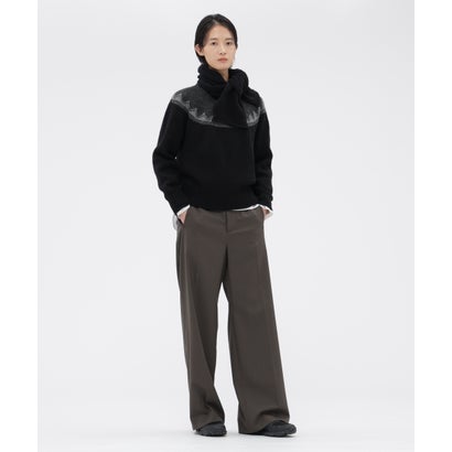 FAIRISLE NATURAL WOOL （CHARCOAL3）｜詳細画像