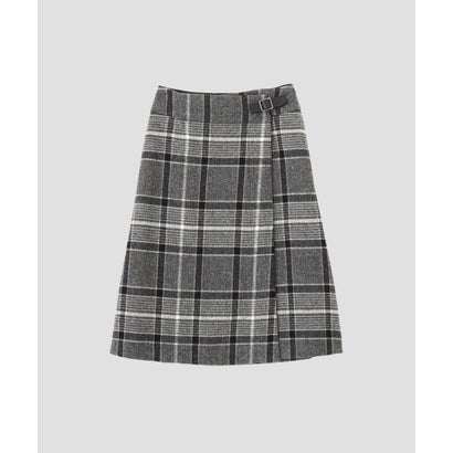 LARGE CHECK WOOL （GREY）｜詳細画像