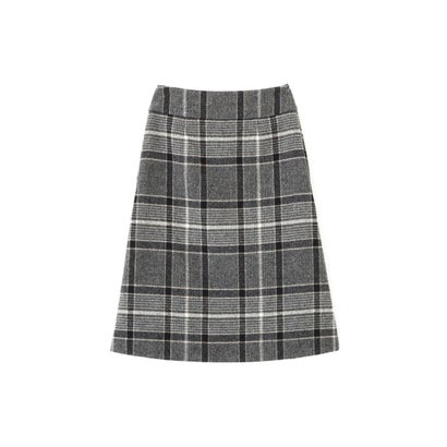 LARGE CHECK WOOL （GREY）｜詳細画像