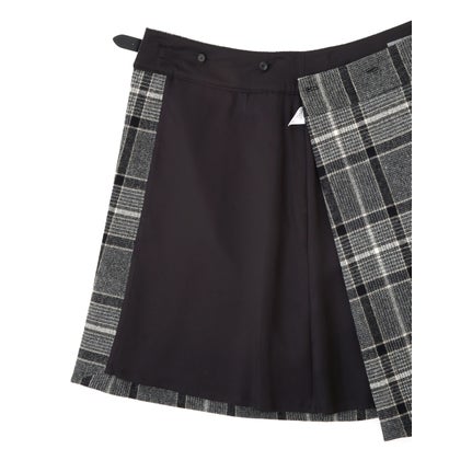 LARGE CHECK WOOL （GREY）｜詳細画像