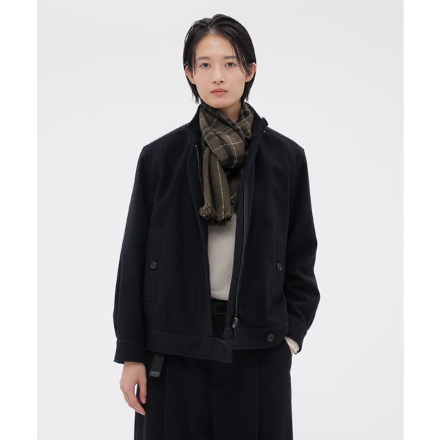 MILLED WOOL TWILL （DARK NAVY1）