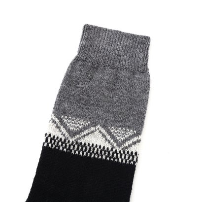 WOOL FAIRISLE SOCK （NATURAL2）｜詳細画像