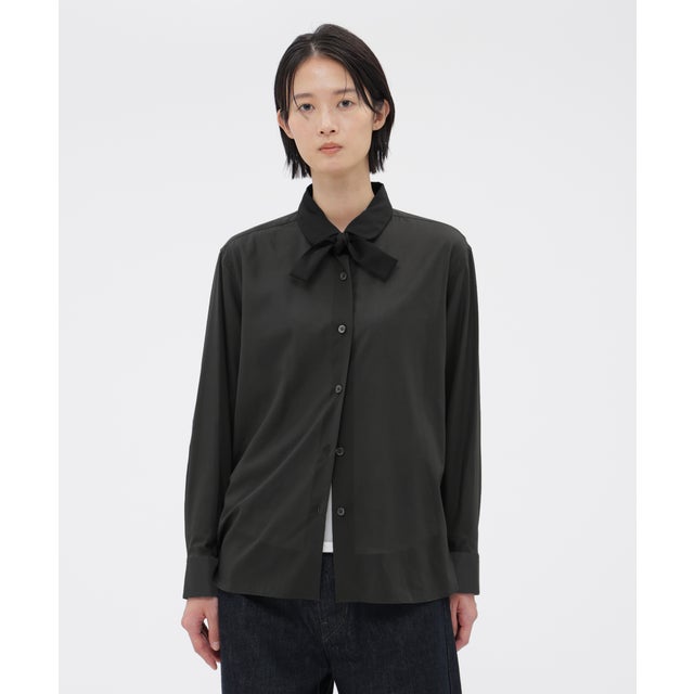COTTON VOILE SHIRT （GREY）