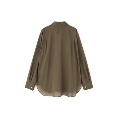 COTTON VOILE SHIRT （BROWN）｜詳細画像