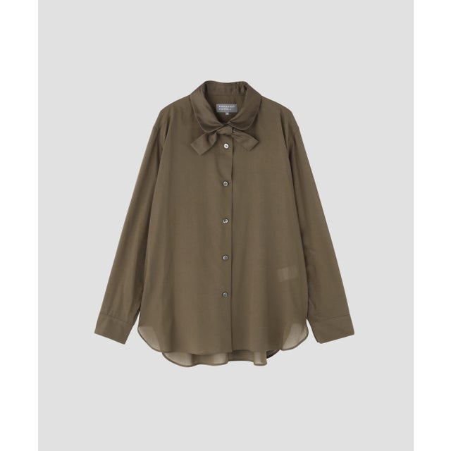 COTTON VOILE SHIRT （BROWN）