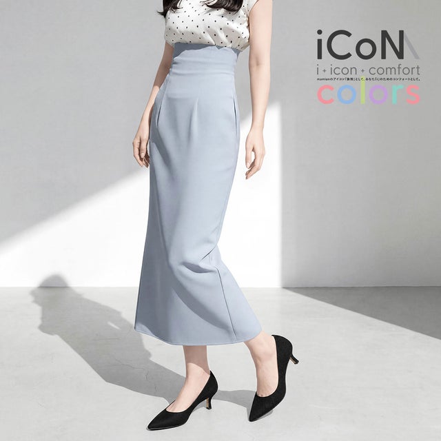 【 26SS iCoN COLORS 】5.0cmヒール 痛くなりにくい 美脚 ポインテッドトゥリネンカラーパンプス／C57175 （ブラックL）