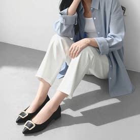 『新品』ネブローニ パンプス バックル スクエア ポインテッドトゥ ブラック　黒 マミアン mamian バックル付きポインテッドトゥフラットパンプス/2.0cm