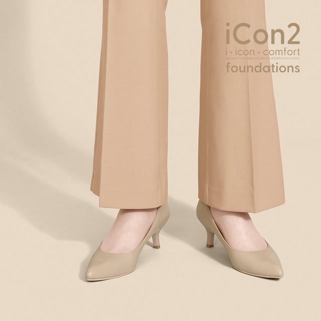 
                    【 2024 iCon2 Foundations 】5.0cm 自分史上、最高美脚。ポインテッドトゥヌードベージュパンプス（全4色）／F5718 （モイストジンジャー）