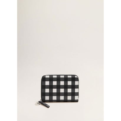 二つ折り財布 P-- VICHY （ブラック）｜詳細画像