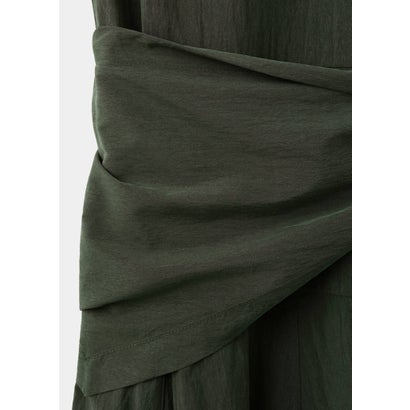 ロングワンピース .-- SCARF （カーキ）｜詳細画像
