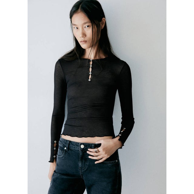 Tシャツ .-- SABRINA （ブラック）