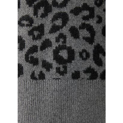 セーター .-- LEOPARD （ミディアムグレー）｜詳細画像
