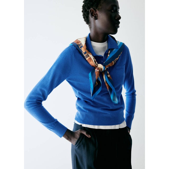 セーター .-- SANSEPOL （ブライトブルー）