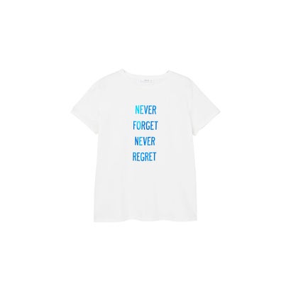 Tシャツ NEVER （ホワイト）｜詳細画像