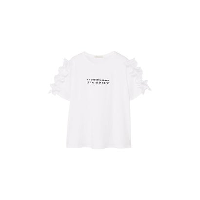 Tシャツ .-- RUFFLE （ホワイト）｜詳細画像