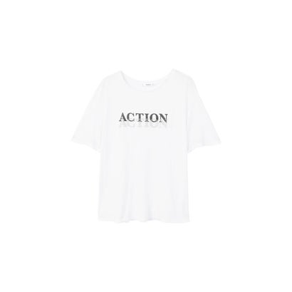 Tシャツ .-- ACTION （ホワイト）｜詳細画像