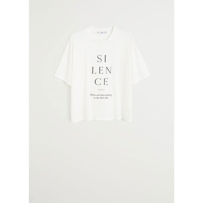 Tシャツ .-- SILENCE （ナチュラルホワイト）｜詳細画像