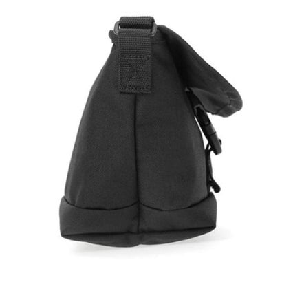 Nylon Messenger Bag Flap Zipper Pocket （BK）｜詳細画像