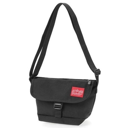 Nylon Messenger Bag Flap Zipper Pocket （BK）｜詳細画像