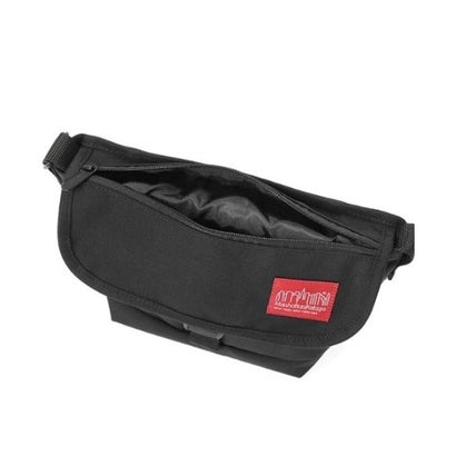 Nylon Messenger Bag Flap Zipper Pocket （BK）｜詳細画像