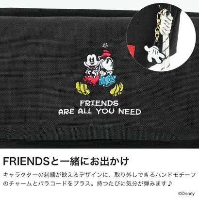 日本正規品 メッセンジャーバッグ メンズ レディース ミッキー ミニー MICKEY 26 MP1603BPDMGNTMIC26MM （Black）｜詳細画像