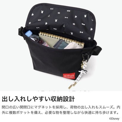 日本正規品 メッセンジャーバッグ メンズ レディース ミッキー ミニー MICKEY 26 MP1603BPDMGNTMIC26MM （Black）｜詳細画像