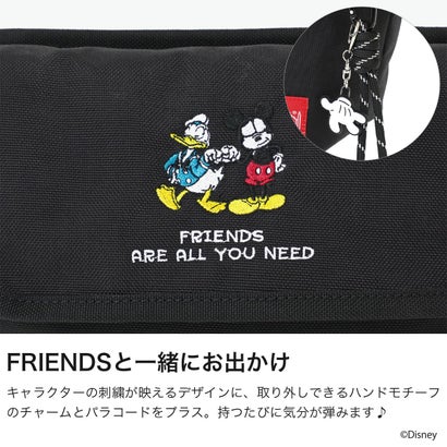 日本正規品 メッセンジャーバッグ メンズ レディース ミッキー ドナルド MICKEY 26 MP1603BPDMGNTMIC26MD （Black）｜詳細画像
