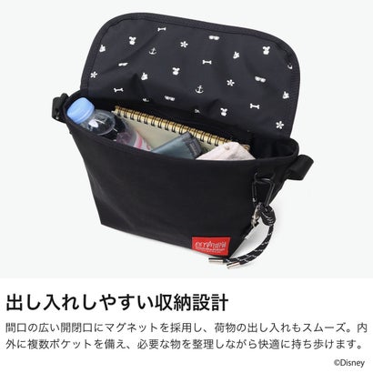 日本正規品 メッセンジャーバッグ メンズ レディース ミッキー ドナルド MICKEY 26 MP1603BPDMGNTMIC26MD （Black）｜詳細画像