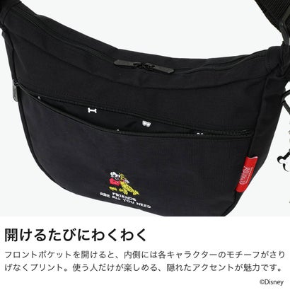 日本正規品 ショルダーバッグ メンズ レディース ミッキー プルート ディズニー ブランド 斜めがけ 数量限定 B5 MICKEY 26 DUET SHOULDER BAG MP2409MIC26 （Black）｜詳細画像
