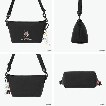 日本正規品 ショルダーバッグ ミニー デイジー ディズニー ブランド 斜めがけ 小さめ 数量限定 撥水 MICKEY 26 ZUCCOTTI CLUTCH MP6020MIC26 （Black）｜詳細画像
