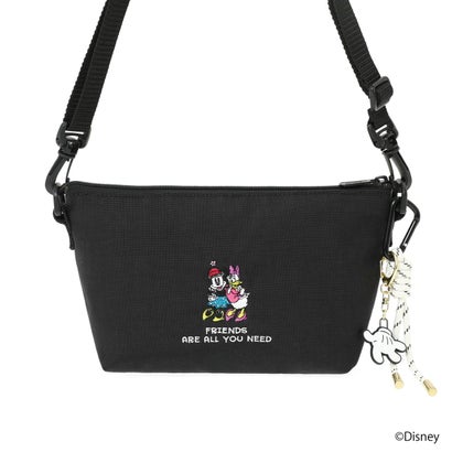 日本正規品 ショルダーバッグ ミニー デイジー ディズニー ブランド 斜めがけ 小さめ 数量限定 撥水 MICKEY 26 ZUCCOTTI CLUTCH MP6020MIC26 （Black）｜詳細画像