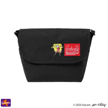 日本正規品 メッセンジャーバッグ SPONGE BOB NYLON MESSENGER BAG JR (SM) BP W/DIV MGNT 500D CORDURA MP1605JRBPDMGNTSB （Black）｜詳細画像