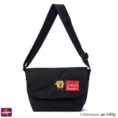 日本正規品 メッセンジャーバッグ SPONGE BOB NYLON MESSENGER BAG JR (SM) BP W/DIV MGNT 500D CORDURA MP1605JRBPDMGNTSB （Black）｜詳細画像