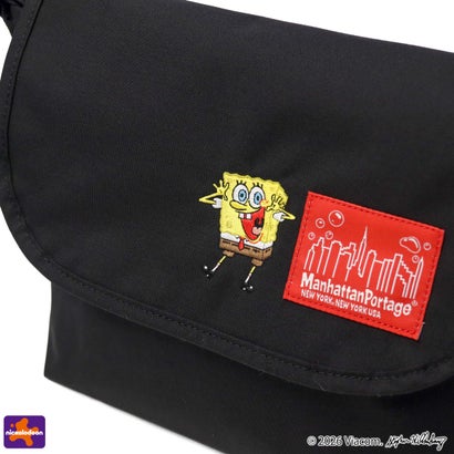 日本正規品 メッセンジャーバッグ SPONGE BOB NYLON MESSENGER BAG JR (SM) BP W/DIV MGNT 500D CORDURA MP1605JRBPDMGNTSB （Black）｜詳細画像