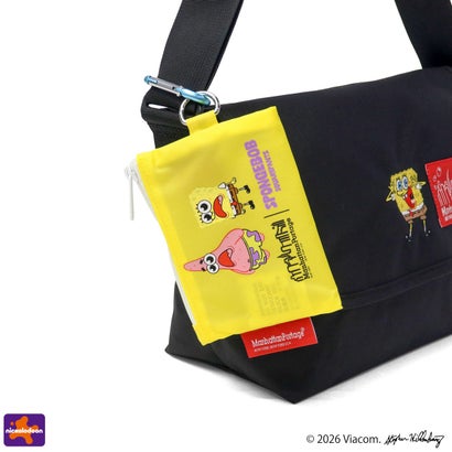 日本正規品 メッセンジャーバッグ SPONGE BOB NYLON MESSENGER BAG JR (SM) BP W/DIV MGNT 500D CORDURA MP1605JRBPDMGNTSB （Black）｜詳細画像