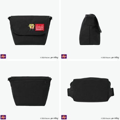 日本正規品 メッセンジャーバッグ SPONGE BOB NYLON MESSENGER BAG JR (SM) BP W/DIV MGNT 500D CORDURA MP1605JRBPDMGNTSB （Black）｜詳細画像