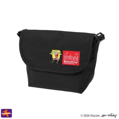 日本正規品 メッセンジャーバッグ SPONGE BOB NYLON MESSENGER BAG JR (SM) BP W/DIV MGNT 500D CORDURA MP1605JRBPDMGNTSB （Black）｜詳細画像