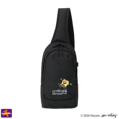 日本正規品 ボディバッグ スポンジボブ 限定モデル SPONGE BOB LITTLE ITALY CROSSBODY BAG CORDURA RIPSTOP POLYESTER MP1927SB （Black）｜詳細画像