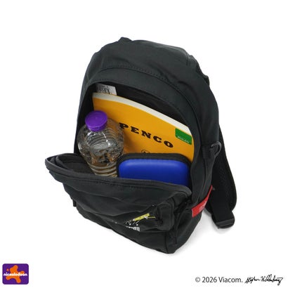日本正規品 ボディバッグ スポンジボブ 限定モデル SPONGE BOB LITTLE ITALY CROSSBODY BAG CORDURA RIPSTOP POLYESTER MP1927SB （Black）｜詳細画像