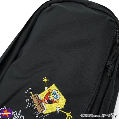 日本正規品 ボディバッグ スポンジボブ 限定モデル SPONGE BOB LITTLE ITALY CROSSBODY BAG CORDURA RIPSTOP POLYESTER MP1927SB （Black）｜詳細画像