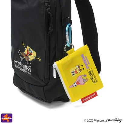 日本正規品 ボディバッグ スポンジボブ 限定モデル SPONGE BOB LITTLE ITALY CROSSBODY BAG CORDURA RIPSTOP POLYESTER MP1927SB （Black）｜詳細画像